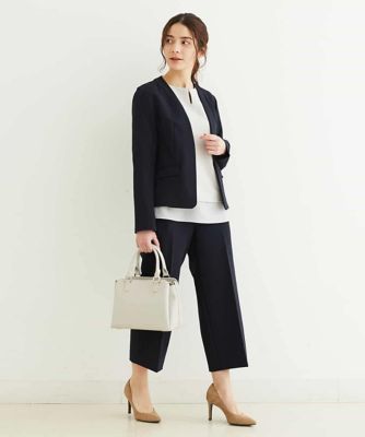 【小さいサイズ／制菌加工／洗える】シフォンヘムブラウス