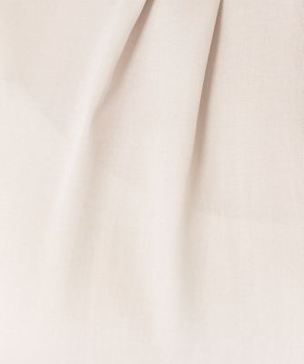 【小さいサイズ】フリルネックデザインサテンワッシャーブラウス／洗える