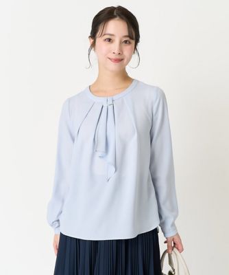【小さいサイズ】マルチｗａｙボウタイブラウス／洗える