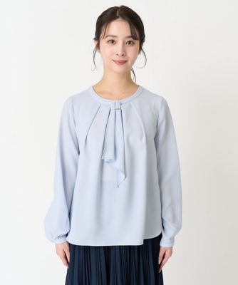 【小さいサイズ】マルチｗａｙボウタイブラウス／洗える