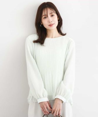 小さいサイズ】フェザーニットプルオーバー／前後2way／洗える