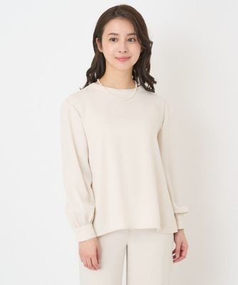 【小さいサイズ】バンドカラーブラウス／洗える
