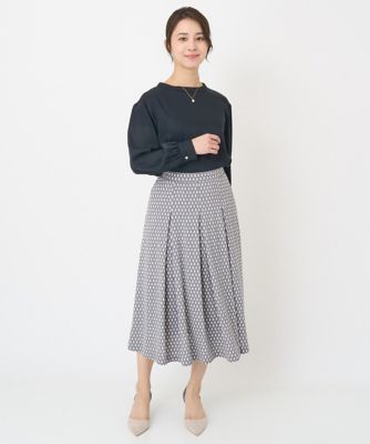 【小さいサイズ】バンドカラーブラウス／洗える