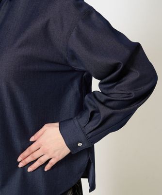 小さいサイズ】デニムライクシャツブラウス／洗える | MK MICHEL KLEIN