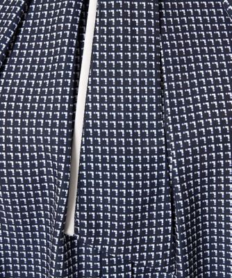 小さいサイズ】ドット幾何柄ボウタイ付きブラウス／洗える | MK MICHEL