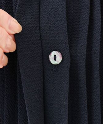 【小さいサイズ】ピンタックデザインジョーゼットブラウス／洗える