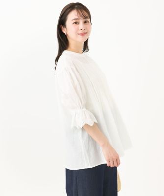 小さいサイズ】刺繍デザインブラウス／洗える | MK MICHEL KLEIN