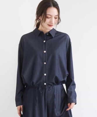 小さいサイズ】［SANAGARAシリーズ］デニムライク クロップド