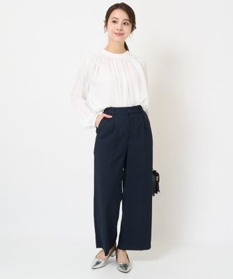 【小さいサイズ】前後２ｗａｙボウタイブラウス／接触冷感／洗える