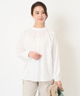 【小さいサイズ】前後２ｗａｙボウタイブラウス／接触冷感／洗える