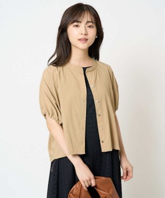 MK ミッシェルクラン（MK MICHEL  ）/【小さいサイズ】スキッパーデザインブラウス/UVカット/接触冷感/洗える/セットアップ対応 小さいサイズ】スキッパーデザインブラウス／UVカット／接触冷感