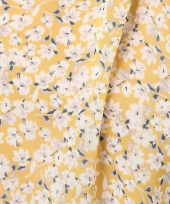 【小さいサイズ】小花柄シフォンブラウス／２ｗａｙ／洗える