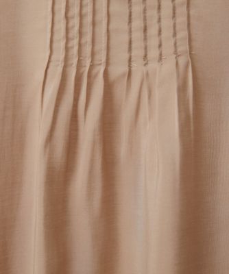 【小さいサイズ】フレアースリーブピンタックデザインシフォンブラウス／洗える