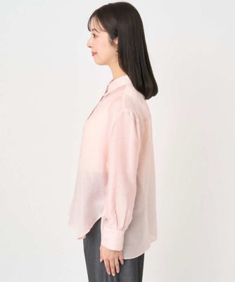 小さいサイズ】シアーローンシャツブラウス／洗える | MK MICHEL KLEIN