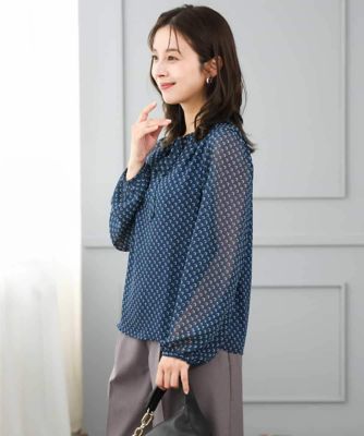 小さいサイズ】［セットアップ］［洗える］スクエア幾何柄シフォン