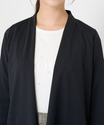 MK ミッシェルクラン（MK MICHEL  ）/【小さいサイズ】シルケットリバー着流しカーディガン/洗える 小さいサイズ】シルケットリバー着流しカーディガン／洗える | MK