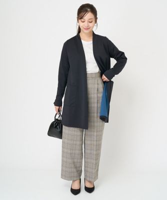 小さいサイズ】シルケットリバー着流しカーディガン／洗える | MK