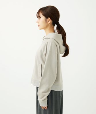 小さいサイズ】ラメ裏毛スウェットダブルジップパーカー／洗濯機で