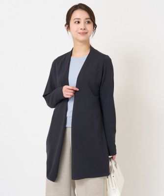 ＜MK MICHEL KLEIN（Women/小さいサイズ）＞【小さいサイズ】ダブルフェイス着流しカーディガン／洗える