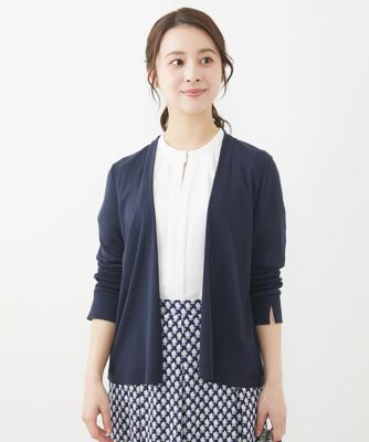 ＜MK MICHEL KLEIN（Women/小さいサイズ）＞【小さいサイズ】ショート丈カーディガン／接触冷感／洗える