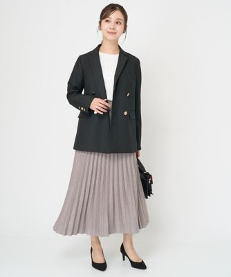 美品☆ミッシェルクラン ブラウン コーデュロイダブルブレスト ピーコートジャパン Amazon | [ミッシェルクラン] MICHELKLEIN ショート丈ピーコート