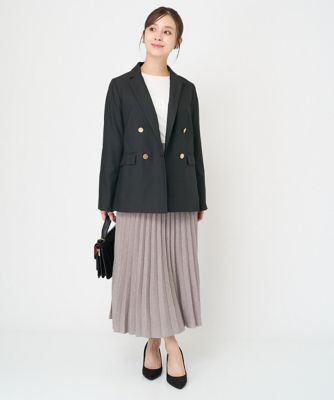 小さいサイズ】ダブルブレストジャケット（チェック・無地