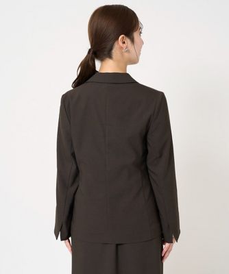 小さいサイズ】リネンライク ダブルブレストジャケット／洗える | MK