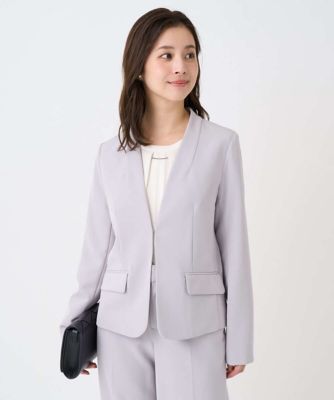 小さいサイズ】ダブルクロス カラーレスジャケット／セットアップ対応