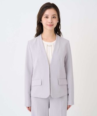 小さいサイズ】ダブルクロス カラーレスジャケット／セットアップ対応