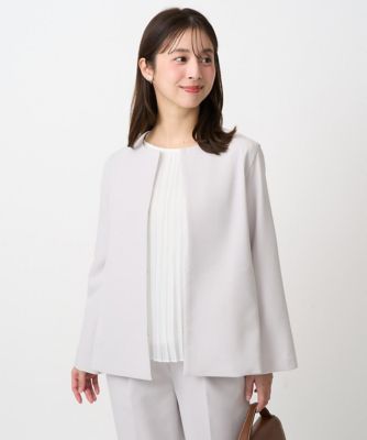 小さいサイズ】ダブルクロス テントラインノーカラージャケット