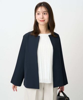 小さいサイズ】ダブルクロス テントラインノーカラージャケット