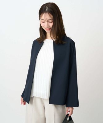 小さいサイズ】ダブルクロス テントラインノーカラージャケット