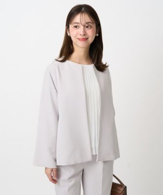 小さいサイズ】ダブルクロス テントラインノーカラージャケット