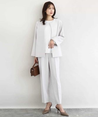 小さいサイズ】ダブルクロス テントラインノーカラージャケット