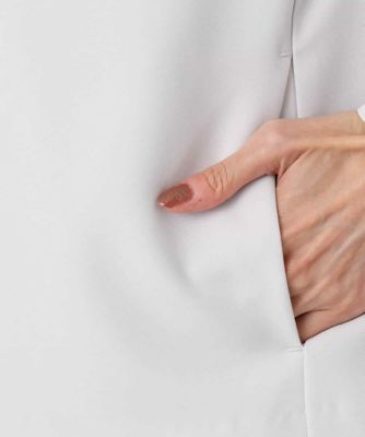 小さいサイズ】ダブルクロス テントラインノーカラージャケット