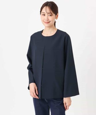 小さいサイズ】ダブルクロス テントラインノーカラージャケット