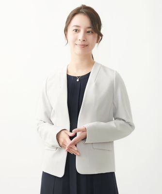 【小さいサイズ】カラーレスジャケット／制菌加工／洗える