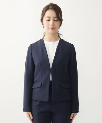 【小さいサイズ】カラーレスジャケット／制菌加工／洗える