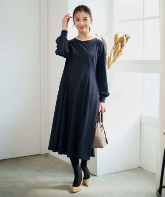 小さいサイズ】ツイルジャージーワンピース／洗える | MK MICHEL KLEIN