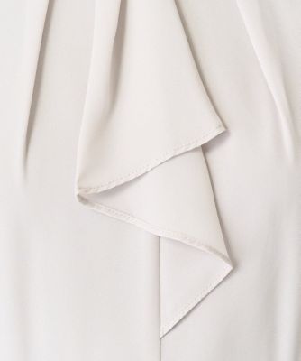 小さいサイズ】ボウタイプリーツジョーゼットワンピース／洗える | MK