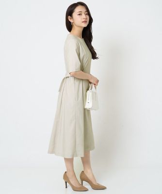 小さいサイズ】サイドベルトデザイン ウエストタックストレッチ