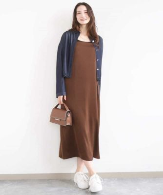 小さいサイズ】サテンキャミワンピース／洗濯機で洗える | MK MICHEL