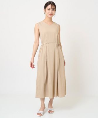 MK MICHEL KLEIN（Women/小さいサイズ）/エムケーミッシェルクラン 【小さいサイズ】リラクシーVネックワンピース/接触冷感/洗える