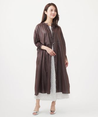 小さいサイズ】箔加工シャツワンピース | MK MICHEL KLEIN（Women