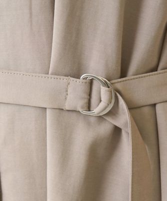 小さいサイズ】ベルト付きキーネックワンピース／洗える | MK MICHEL