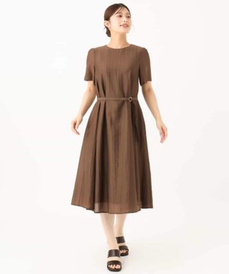 美品☆アンタイトル 洗える フレンチスタイル フレアワンピース