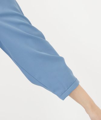 【小さいサイズ】フロントピンタック　バンドカラーワンピース／洗える
