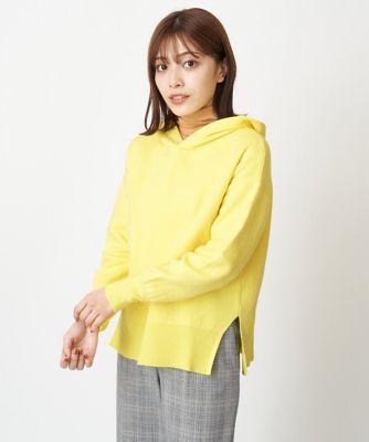 ＜MK MICHEL KLEIN（Women/小さいサイズ）＞【小さいサイズ】Ｗフェイスニットフーディー／洗える