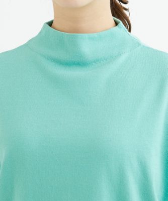 【小さいサイズ】ボトルネックニットベスト×ボリュームスリーブニット　アンサンブル／洗える
