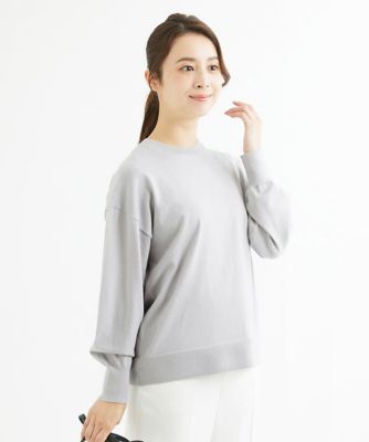 【小さいサイズ】ボトルネックニットベスト×ボリュームスリーブニット　アンサンブル／洗える